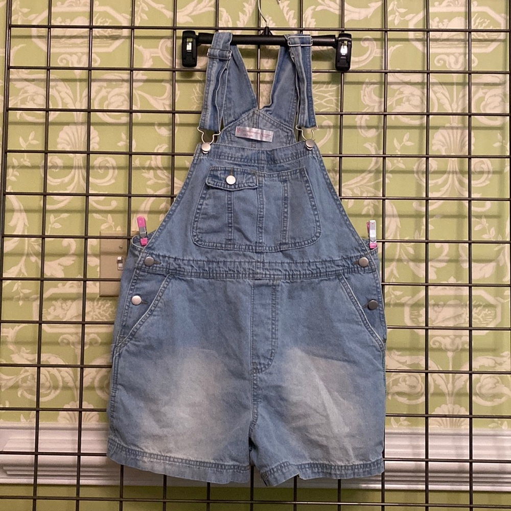 Jean overall shorts